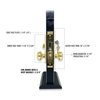Premier Lock Brass Mortise Entry Right Hand Door Lock Set w/2.75 in. Backset, 2 SC1 Keys and Wide Face Plate-Hex MR02